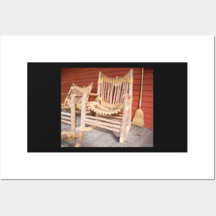 Rustic rocker Posters and Art